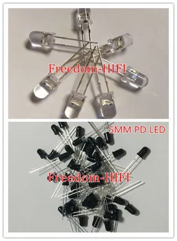100BUC 5mm Infraroșu LED-uri IR + 100BUC 5mm LED-uri Infraroșu Receptor IR Diode Led IR/PD/PT +IR 200pcs/LOT