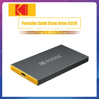 Kodak X250 Extern hard disk SSD 120GB SSD de 240 gb 512GB SSD Portabil hard disk Extern 1TB hdd pentru laptop cu USB 3.1 Type C