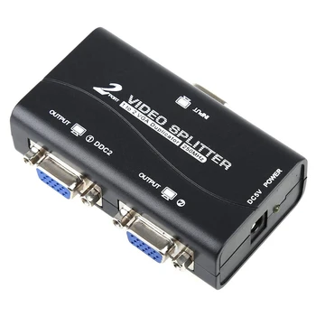1 buc la 2 Monitoriza de la 1 la 2 Split, Ecran VGA Splitter Video Splitter Duplicator Adaptor cu cablu USB