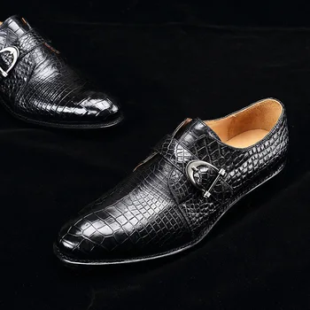 Piele de crocodil mens pantofi rochie 2020 nou piele naturala de afaceri uzura formale clasice pentru chaussure homme luxe transport gratuit