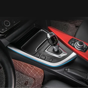 Auto Styling Interior Schimbătorului de Viteze Cutie cu Capac panou Ornamental Stand Decor benzi autocolant Pentru BMW 3 4 Seria 3GT F30 F31 F32 F34 F36