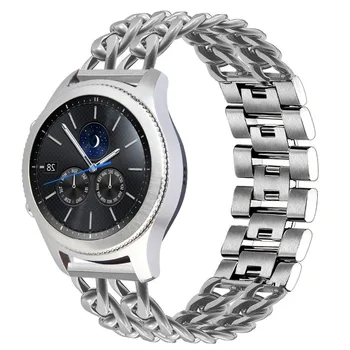 Pentru Samsung Galaxy Watch 3 45mm Bandă din Oțel Inoxidabil 46mm 22mm Latime Bratara de Viteze S3 Curea Curea de Metal