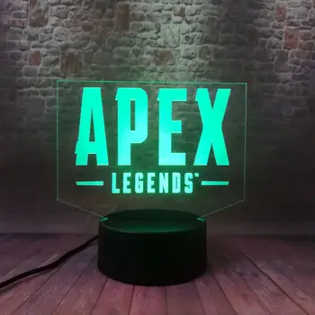 Apex Legende Battle Royale Joc Figura Model 3D Iluzie Lampă cu Led 7 Culori Schimbare Veioza Apex Legende Figras Jucarii