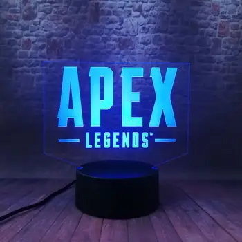 Apex Legende Battle Royale Joc Figura Model 3D Iluzie Lampă cu Led 7 Culori Schimbare Veioza Apex Legende Figras Jucarii