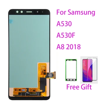 Ecran LCD Pentru Samsung Galaxy A8 (2018) A530F Touch Screen Digitizer LCD Display Rama Pentru Samsung Galaxy A530 A530F/DS