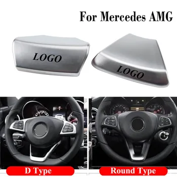 Pentru Mercedes AMG Logo-ul Auto Volan Emblema, Insigna Decorare Autocolant Auto Accesorii se Potrivesc Benz C E Clasa GLA GLC CLS Upgrade