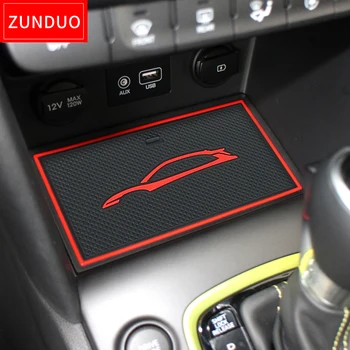 ZUNDUO Poarta slot pad pentru Hyundai Kona 2017 2018 Kauai Ușa Groove Mat Auto interior covoare anti-alunecare și praf mat