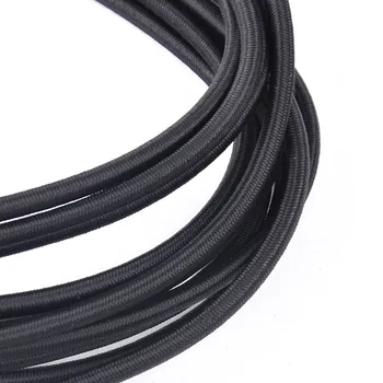 10m 4mm Negru de Înaltă Tensiune Cablu de Bungee Coarda Elastica Cordon pentru acoperiș rafturi /remorci /sol coli /prelata /bărci /rulote