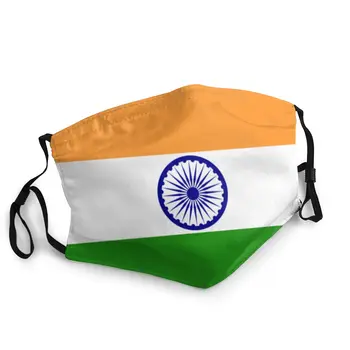 India Flag Lavabil Tipărite Gura Masca de Fata Anti Ceata Rece Dovada Poliester Capacul de Protecție Mufla pentru Adulți