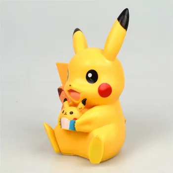 Pokemon Drăguț Păpuși Anime-ul Japonez de Acțiune Figura Ziua de Decorare Tort Ornament PVC Model de Jucarii Pentru Copii Cadouri
