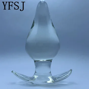 117*50mm 229g Cristal Anal Dildo din Sticlă Pyrex Șirag de mărgele Dop de Fund Fals de sex Masculin Penisului Penis de sex Feminin Adult Anus jucarii Sexuale pentru Femei, Bărbați Gay