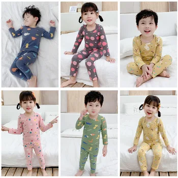 18M-7T Bumbac Toamna Copii, Pijamale Copii, Pijamale Pijama Seturi pentru Băieți și Fete de Bumbac, Pijamale Desene animate Pijamas Îmbrăcăminte pentru Copii