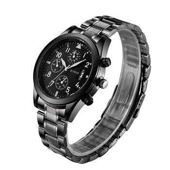 Casual, Ceasuri Sport pentru Barbati Banda din Oțel Ceas la Modă Impermeabil Cuarț Ceas Masculin Calendar Ceas de mână, Bărbat Ceas Homme Saati