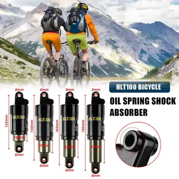 HLT100 biciclete amortizor Spate 125mm/150mm/165mm/185mm 750/850/1000LBS Ulei de Primăvară Șoc pentru mtb de munte, accesorii pentru biciclete