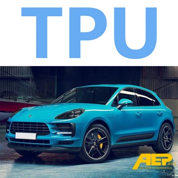 AEP TPU Înnegrite Far Auto cu Autocolant Anti-zero Film pentru Porsche Macan și Cayenne, Panamera 911 718 Boxster Cayman Accesorii
