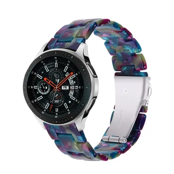 20mm 22mm Rășină Curea pentru Samsung Galaxy Watch 3 Band 42mm 46mm Active 2 Catarama din Otel Inoxidabil Bratara pentru Huawei gt Watchband