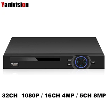 Full HD 1080P CCTV NVR 32CH HI3536D Procesor de Securitate de Rețea Recorder 32CH 1080P NVR Suport Wifi 3G RTSP 32CH 1080P/16CH 4MP