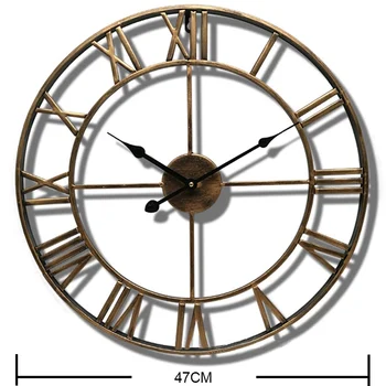 40cm 47cm în stil European, ceas retro ceas de creație camera de zi de decorare de perete ceas de perete Creative logo-ul de ceas de perete