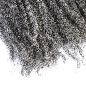 20 inch Marley Impletituri de Par Croșetat Afro Pervers Sintetice Împletirea Părului Croșetat Impletituri de Par Pentru Femei Extensii Vrac Negru Maro