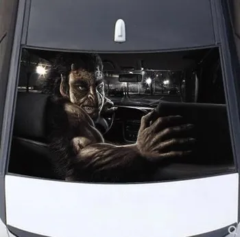 3D stereoscopic sentiment de protecție solară fereastră autocolant decor masina folie coada autocolant lunetei spate fișier-277