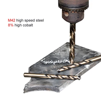 HSS M42 Twist Drill Bit Setat pentru Metal Conține 8% Ridicat de Cobalt Cupru Fier de Unelte Multifuncționale Surubelnita Electrica de Gaurit Pic de Vânt