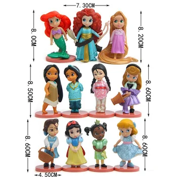 Printesa Disney Figurine Jucarii Rapunzel Zapada Cenusareasa Alb De Zăpadă Zână Papusa Rapunzel Decor De Copii Cadou