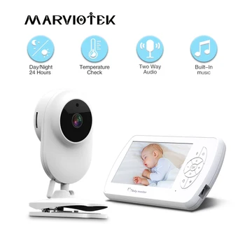 4.3 inch Baby Monitor cu Camera Copii Nanny de Securitate aparat de Fotografiat Două căi Audio Babyphone Camere de Viziune de Noapte de Monitorizare a Temperaturii