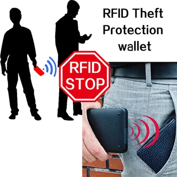 Xiaomi Bărbați Cartelei Antimagnetic Anti-Identificarea Frecvenței Radio RFID Scurtă carte de portofel caz