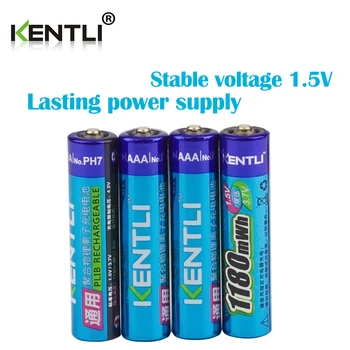 KENTLI 8pcs nici un efect de memorie de 1.5 v 1180mWh AAA polimer litiu baterii reîncărcabile li-ion baterie aaa
