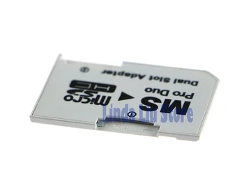 ChengChengDianWan 30pcs/lot Dual Slot Micro SD TF La MS Memory Stick Pro Duo Adaptor pentru PSP1000 psp 2000 3000 1000 2000 3000