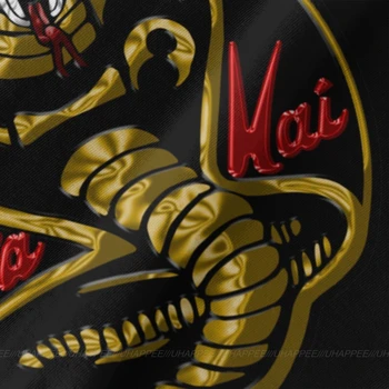 Ziua Cobra Kai Aur Tricouri Barbati Ieftine Personalizate Cu Mânecă Scurtă De Culoare Roșie Echipajul Gât Tricou