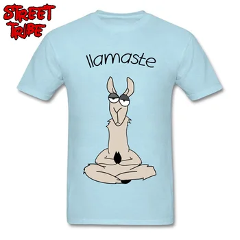 Llamaste Lamă T-shirt Amuzant Barbati Tricou Femeie Namaste Desene animate Tricou Personalizat din Bumbac de Inalta Calitate, Alb Topuri Interesante Tee