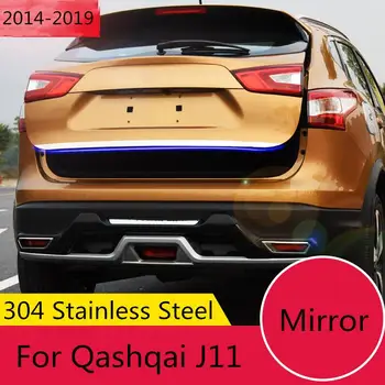 Se Potrivesc Pentru Nissan Qashqai J11 Din Oțel Inoxidabil Poarta Coada Usa Capac Ornamental Din Spate Portbagaj Turnare Bezel Styling Autocolant Garnitura-2019