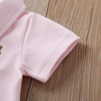 Noua moda de Vara nou-născuți haine pentru copii Unisex candy Desene animate cu maneci scurte din bumbac ropa bebe baby boy fata de salopetă 0-12 luni