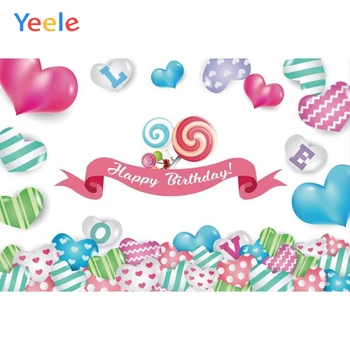 Yeele Lollipop Bomboane Colorate de Vis Candyland Copilul Fotografie Fundaluri Personalizate Fundaluri Fotografice pentru Fotografia de Studio