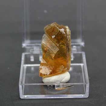 Natural Orange Amber Calcit minerale-specimen de pietre si cristale cristale de cuarț pietre pretioase dimensiuni cutie 3.4 cm
