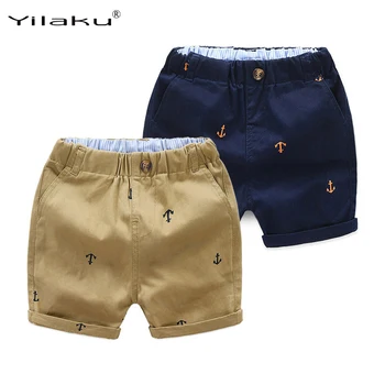 Yilaku Băieți, pantaloni Scurți de Bumbac de Imprimare Plajă Purta băiețelul Haine de Vară mai Sus de Genunchi pentru Copii Pantaloni pentru Copii pantaloni Scurți Bleumarin Kaki CI063