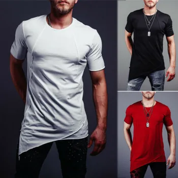 2019 Stil de Brand Nou Stoc Barbati Fit O-Gat Maneci Scurte Tee Musculare, T-shirt, Bluze Casual