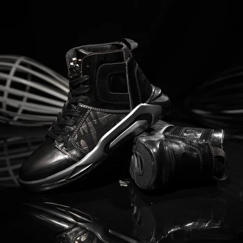2020 pantofi sport bărbați din piele respirabil casual pantofi de sport în aer liber masculin fund moale student pantofi sport înalți pantofi