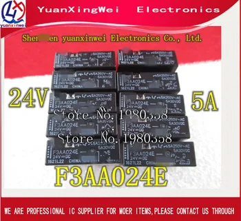 10buc/punga releu de putere F3AA024E 24v 5A 4pin DC24V