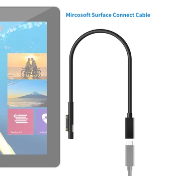USB de Tip C PD 15V Putere Încărcător Adaptor Convertor Cablu de Încărcare pentru Surface Pro 7/6/5/4/3/GO/CARTE Laptop 1/2