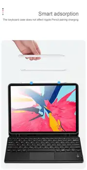 Pentru iPad Pro 12.9 2020 Caz cu Suport Creion Smart cover Cu tastatura Touchpad-ul Tabletă caz.