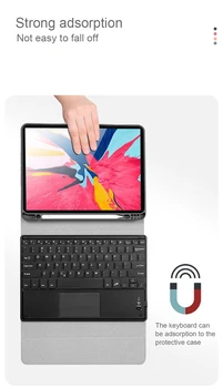 Pentru iPad Pro 12.9 2020 Caz cu Suport Creion Smart cover Cu tastatura Touchpad-ul Tabletă caz.