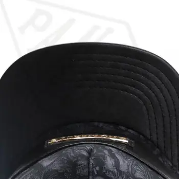 PANGKB Brand FĂRĂ MILĂ CAPAC din Piele Metal Toamna snapback hat hip hop Pălării bărbați femei adulte casual în aer liber la soare șapcă de baseball