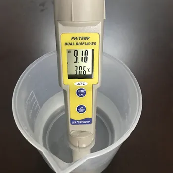 Wattson Exacte Impermeabila Dublu display pH-ul și Temperatura de testare metru cu Calibrare Automată și Două Tampoane