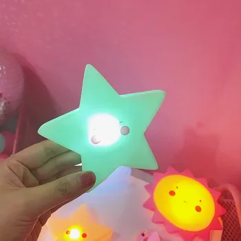 JXSFLYE Stele Lumina de Noapte Adurable Copii Creative Bedsibe Lampă cu Led-uri Cadou Pentru Copii Și Prieten de Vacanță Sau de Partid Noutate
