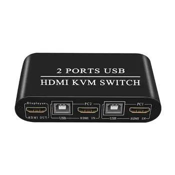 Multifunctional 4K de Înaltă Definiție Switch KVM 2 Porturi USB Manual de Comutare Cutie Keyboard Mouse-ul Splitter