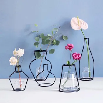 Nordic Abstract Creative Fier De Plante Flori Vaza Terariu Recipient Flori Artificiale Vaze Petrecere De Nunta De Decorare Decor Acasă