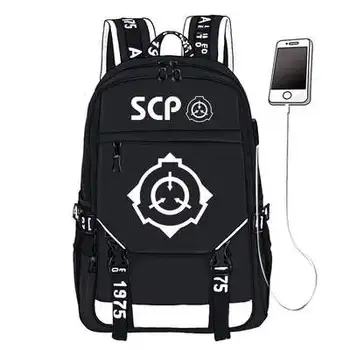SCP Secure Conține Proteja Rucsac școală elev breton Sac de Panza Luminos Ghiozdan Saci de Călătorie