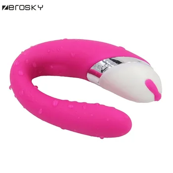Zerosky Adult Cuplu Vibratoare Jucarii Sexuale Impermeabil G Spot Vibe Clitoris Jucarii Masaj USB Reîncărcabilă Jucarii Sexuale pentru Barbati Femei